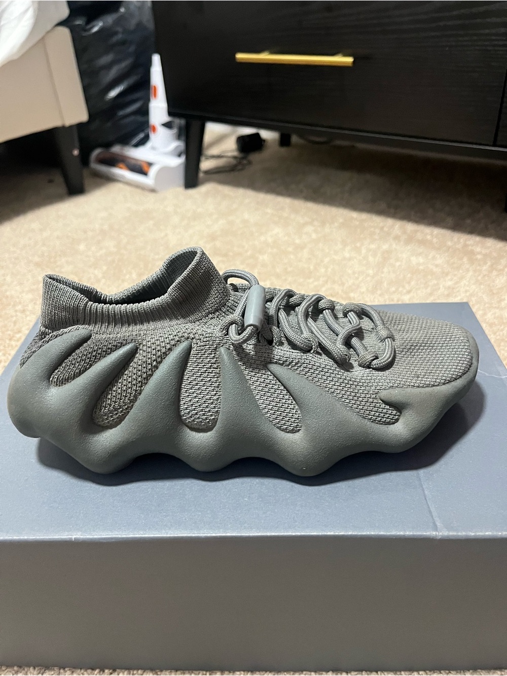 Yeezy Women’s Knit Sneakers in Gray